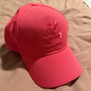Women’s Lululemon Pink Baseball Cap with Embroidered Character